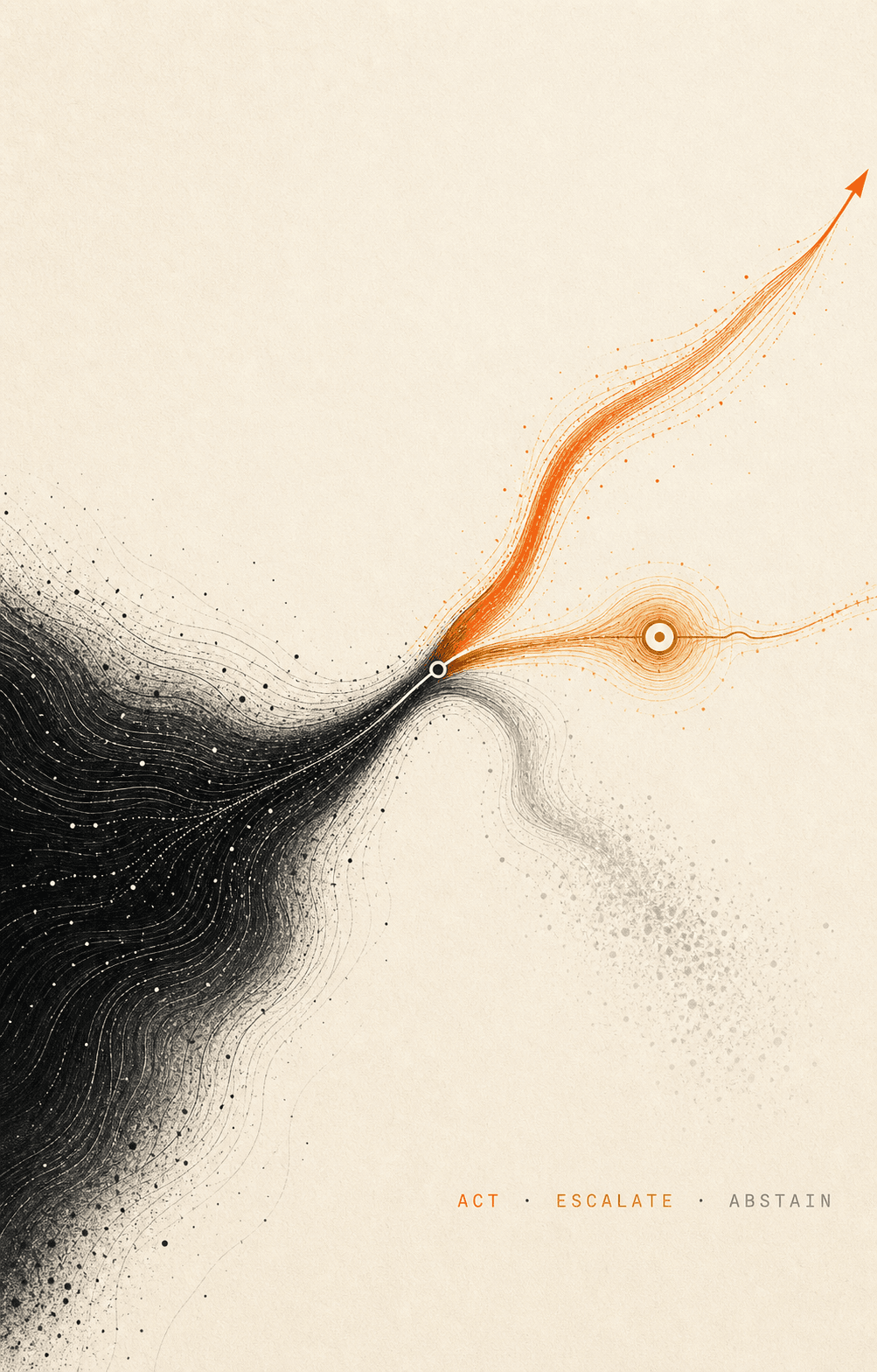 An organizational field revealing connected regions, pressure, and missing evidence